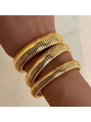 Bracciale largo d'oro