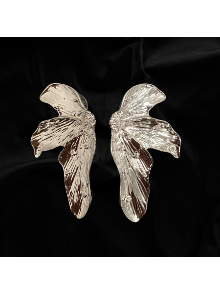 Boucles d'oreilles demi-fleur 2