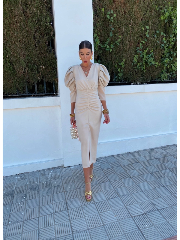Robe libellule beige