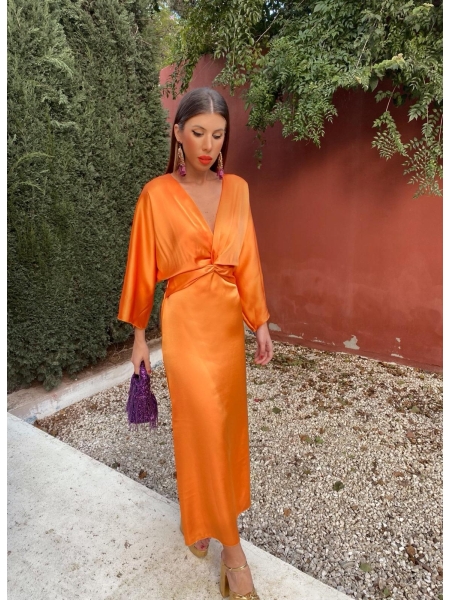 Vestido troiano laranja 2