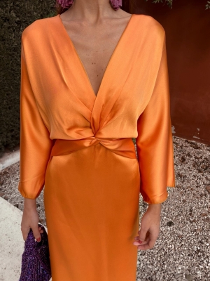 Trojan Dress Orange