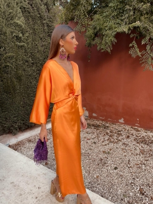 Vestido troiano laranja