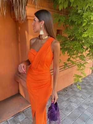 Vestido laranja Olivenza