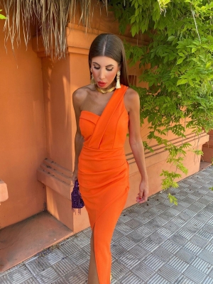 Vestido laranja Olivenza