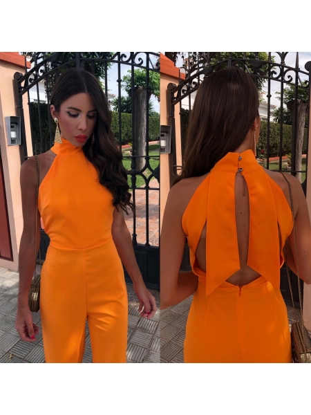 Amara Orange Jumpsuit