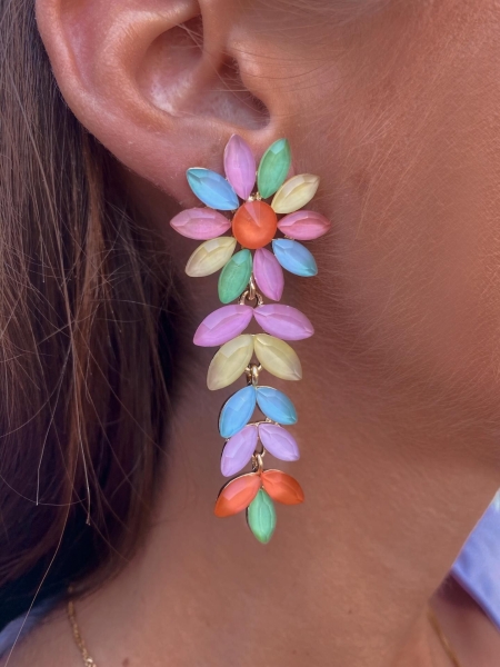 Multicolor Flower Earrings 2