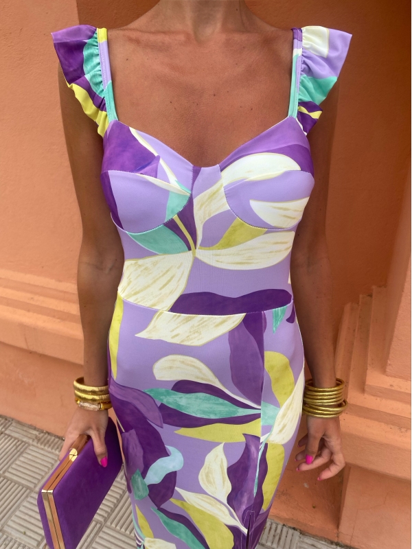 Vestido Olmedo roxo