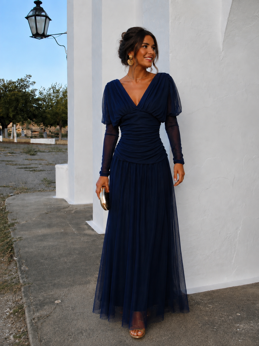 Vestido Uyoa Azul Marino