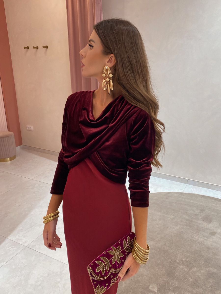 Vestido Casademunt Granate